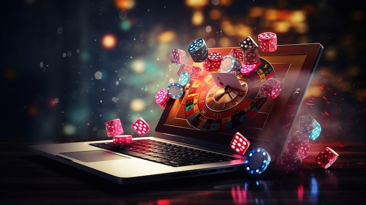 Ilustrasi sistem keamanan dan enkripsi data pada platform katana4d